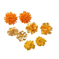 Fashion OL Floral Faux Pearl Silver Needle Stud Earrings Jewelry Set For Women view 5