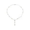 Korean Style Zircon Flower Faux Pearl Necklace Vintage Old Money Clavicle Choker view 5