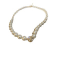 Korean Minimalist Geometric Zircon Faux Pearl Necklace Light Luxury Round Pendant Clavicle Chain view 5
