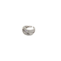 Elegant Zircon Heart Flower Open Copper Ring For Women, Geometric Round Minimalist Statement Index Finger Ring view 5