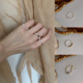 18K Gold Plated Beaded Pearl Round Ring For Women view 1