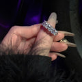 Zircon Double Layer Open Ring For Women view 2