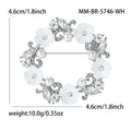 Alloy Rhinestone Pearl Wreath Brooch For Suits And Shawls view 6