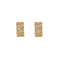 18K Gold Plated Copper Zircon Chain Round Clip-on Earrings For Women Minimalist Geometric Hoop Jewelry view 5