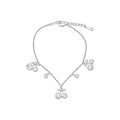 Korean Style Copper Rhinestone Grape Cherry Pendant Bangle For Women view 5
