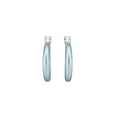 Fresh Sweet Copper Zircon Geometric Enamel C-Shaped Stud Drop Earrings For Women view 5