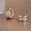 European American Zircon Ear Cuffs For Women And Men, Fashion Designer Minimalist Hoop Earrings view 3