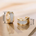 European American Zircon Ear Cuffs For Women And Men, Fashion Designer Minimalist Hoop Earrings view 4