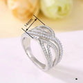 S Wave Shaped Light Luxury Ring For Women, Korean Style Elegant Minimal Statement Jewelry view 4