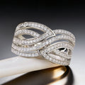 S Wave Shaped Light Luxury Ring For Women, Korean Style Elegant Minimal Statement Jewelry view 1