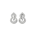 18K Gold Plated Copper Zircon Gourd Clip-on Earrings New Chinese Retro Light Luxury Jewelry view 5
