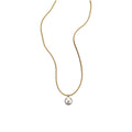 18K Gold Plated Zircon Faux Pearl Double Layer Necklace Old Money Geometric Round Choker view 5