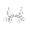 Copper Rhinestone Hollow Butterfly Stud Earrings European Court Luxury Statement Style view 5
