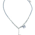 Light Luxury Copper Zircon Butterfly Glass Bead Collarbone Choker Necklace view 5