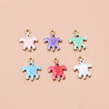 10x10mm 0.2g Gold Zinc Alloy Charm Pendant for DIY Necklace Bracelet Jewelry Making view 3