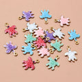 10x10mm 0.2g Gold Zinc Alloy Charm Pendant for DIY Necklace Bracelet Jewelry Making view 2