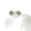 Light Luxury Copper Bowknot Zircon Square Geometric Stud Earrings For Women view 5