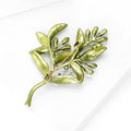 Alloy Enamel Pearl Jasmine Flower Brooch For Clothing Decoration view 4