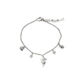 Korean Romantic Copper Bangle With Zircon Enamel Dolphin Starfish Charm Minimalist Jewelry view 5