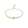 18K Gold Plated Copper Zircon Flower Bangle For Women Light Luxury Sweet Fashion Jewelry view 5