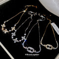 18K Gold Plated Copper Zircon Flower Bangle For Women Light Luxury Sweet Fashion Jewelry view 1
