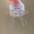Minimalist Twisted Bow Alloy Stud Earrings For Women, Fashion OL Trendy Niche Ear Jewelry view 2