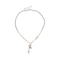 Korean Silver Tone Beaded Butterfly Copper Necklace Old Money Minimalist Collarbone Choker view 5