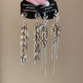 Copper French Minimalist Geometric Wheat Tassel Drop Earrings For Women view 4