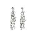 Copper French Minimalist Geometric Wheat Tassel Drop Earrings For Women view 5