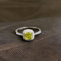Korean Style Sugar Cube Zircon Open Ring For Women view 3