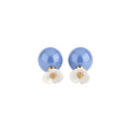 Fresh Acrylic Round Flower Stud Earrings With Silver Needle Minimalist Geometric Daily Jewelry view 5
