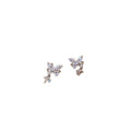 Elegant Copper Zircon Butterfly Star Clip-on Earrings For Women No Piercing Ear Cuffs view 5