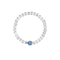 Fashion OL Round White Crystal Beaded Bracelet Minimalist Geometric Light Luxury Jewelry view 5