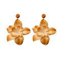 Fabric Raffia Straw Flower Stud Earrings For Women Island Summer Vacation Style Jewelry view 5