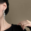 Geometric Metal Wheat Tassel Clip-on Earrings Minimalist European Style Non-Pierced Ear Jewelry view 4
