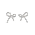 Light Luxury Copper Bow Pearl Zircon Clip-on Earrings For Women Non Pierced Ear Cuffs view 5