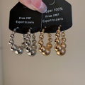 Minimalist Iron Smooth Round Ear Cuff Earrings Light Luxury Geometric Fashion Jewelry view 4