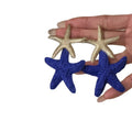 Blue Woven Starfish Drop Earrings Alloy Silver Needle Beach Vacation Statement Jewelry view 5