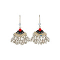 Vintage Ethnic Copper Zircon Geometric Rice Bead Tassel Drop Earrings Light Luxury Niche Style Ear Jewelry view 5