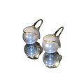 French Light Luxury Round Faux Pearl Ear Cuff Earrings For Elegant Geometric Style view 5