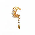 French Elegant Pearl Heart Tassel Clip-on Earrings For Women Light Luxury Cartilage Ear Cuffs view 5