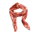 Old Money Floral Plaid Mesh Scarf Sweater Necklace Elegant Cloth Statement Jewelry view 5