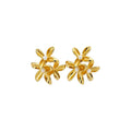 Elegant Metal Flower Faux Pearl Stud Earrings For Women, Silver Needle Trendy Floral Jewelry view 5