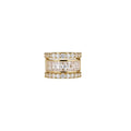 18K Gold Plated Zircon Moon Faux Pearl Clip-on Earrings Vintage Light Luxury No Piercing Jewelry view 5