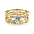 Palace Style Geometric Multi Layer Ring For Women Middle East Exotic Metal Steel Ball Jewelry view 1