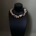 Vintage Maillard Style Irregular Geometric Shell Beaded Choker Necklace For Women view 2