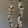 Vintage Maillard Style Irregular Geometric Shell Beaded Choker Necklace For Women view 3