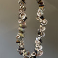 Vintage Maillard Style Irregular Geometric Shell Beaded Choker Necklace For Women view 1