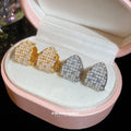 18K Gold Plated Zircon Faux Pearl U Shaped Ear Cuff Earrings French Vintage Light Luxury view 1