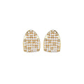 18K Gold Plated Zircon Faux Pearl U Shaped Ear Cuff Earrings French Vintage Light Luxury view 5
